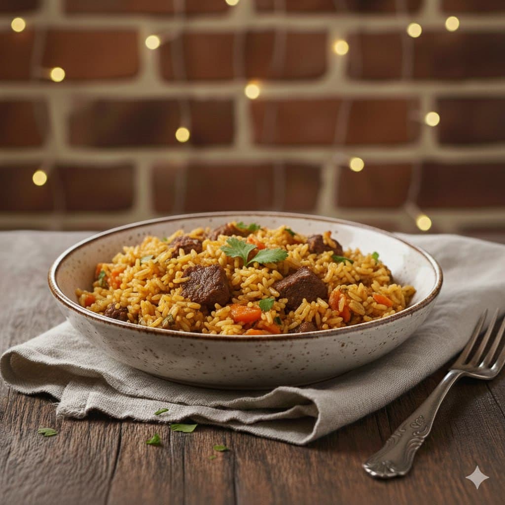 Плов с говядиной