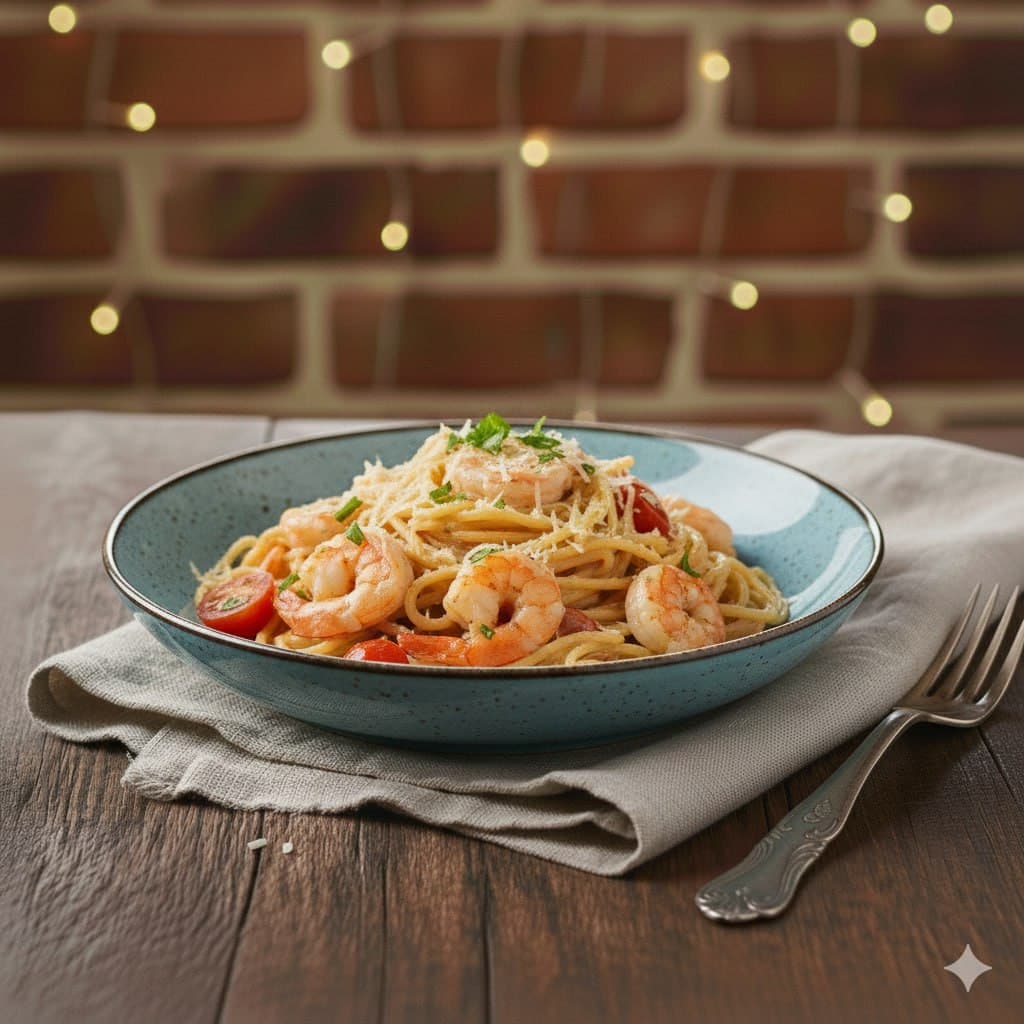 Паста с креветками