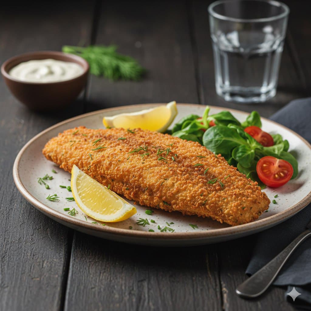 Минтай жареный